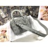 Dior Lady Dior My ABCDior Bag In Gray Ultramatte Calfskin 402