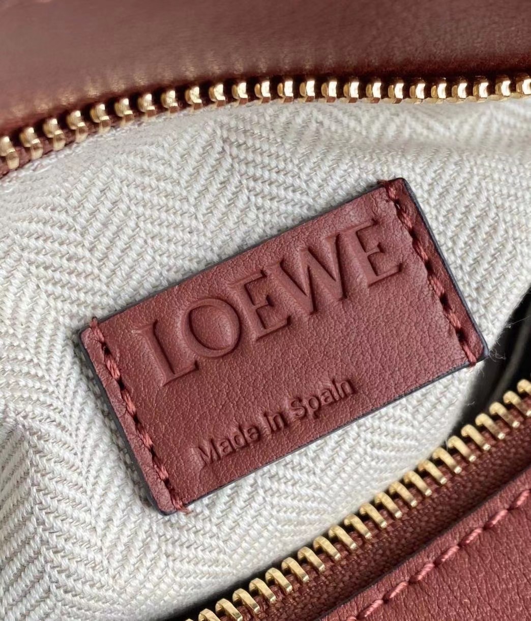 Loewe Puzzle Small Bag In Purple/Caramel/Blossom Calfskin 520