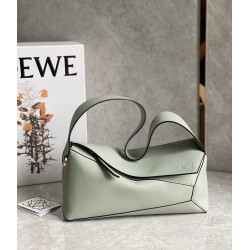 Loewe Puzzle Hobo Bag In Light Celadon Nappa Calfskin 563