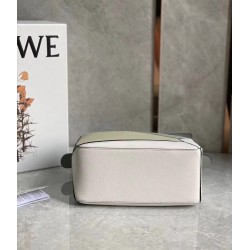 Loewe Puzzle Small Bag In Grey/Cream/White Calfskin 596