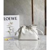 Loewe Flamenco Mini Clutch In White Nappa Leather 635