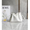 Loewe Flamenco Mini Clutch In White Nappa Leather 635