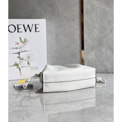 Loewe Flamenco Mini Clutch In White Nappa Leather 635