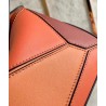 Loewe Small Puzzle Bag In Tan/Orange/Camel Calfskin 677