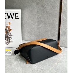 Loewe Puzzle Small Bag in Brown and Black Calfskin 551