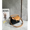 Loewe Puzzle Small Bag in Brown and Black Calfskin 551