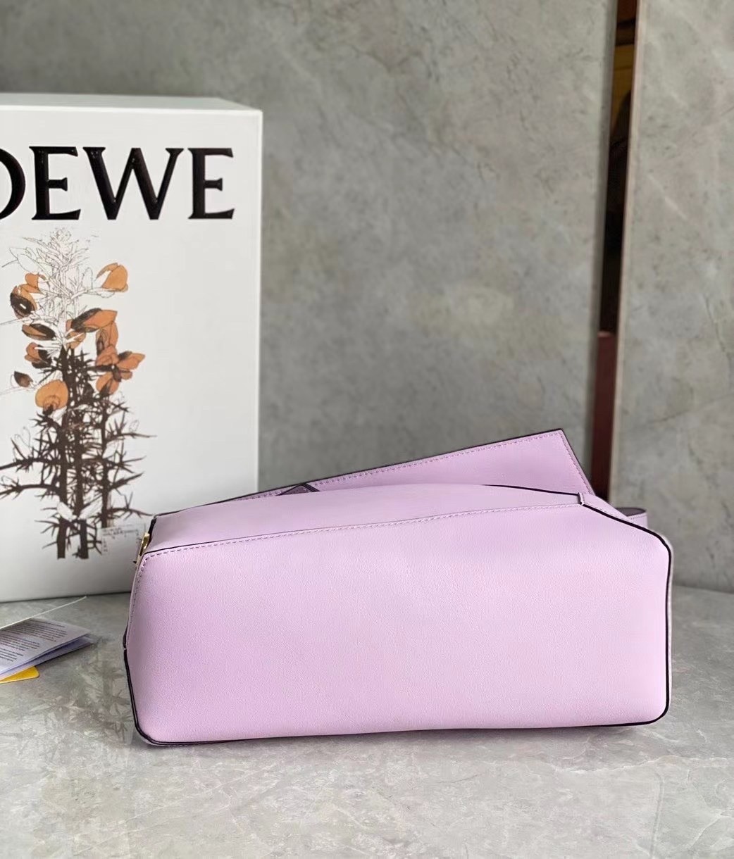 Loewe Puzzle Hobo Bag In Pink Nappa Calfskin 581