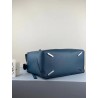 Loewe Large Puzzle Bag In Blue Grained Leather 621