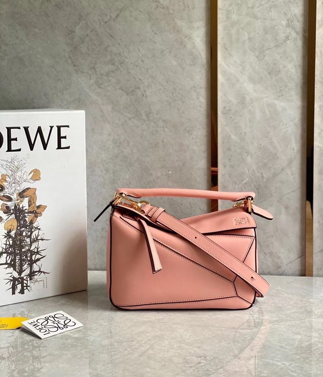 Loewe Puzzle Small Bag In Blossom Calfskin Leather 640