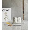 Loewe Flamenco Nano Clutch In White Nappa Leather 664