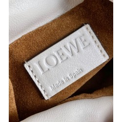 Loewe Flamenco Nano Clutch In White Nappa Leather 664