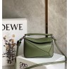 Loewe Puzzle Mini Bag In Avocado Green Calfskin 731