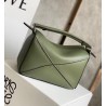 Loewe Puzzle Mini Bag In Avocado Green Calfskin 731