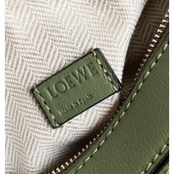 Loewe Puzzle Mini Bag In Avocado Green Calfskin 731