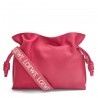 Loewe Flamenco Clutch Bag In Ruby Red Leather 795