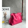 Loewe Flamenco Clutch Bag In Ruby Red Leather 795