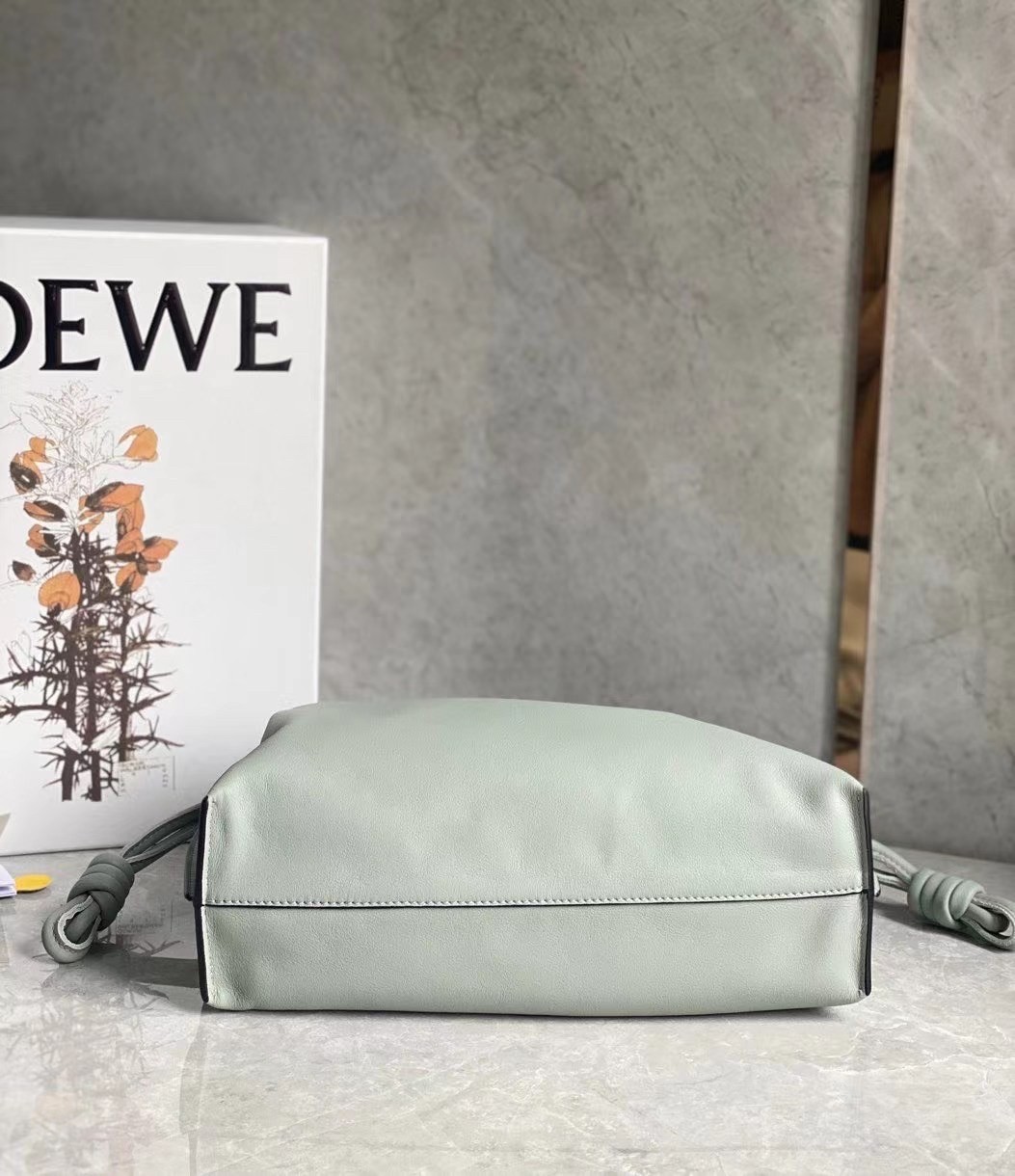 Loewe Flamenco Clutch In Ash Grey Nappa Leather 147