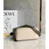 Loewe Puzzle Small Bag In Green/Oat Calfskin 706