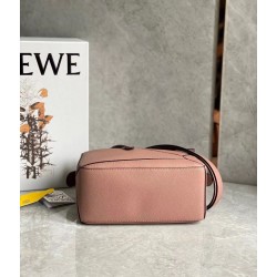 Loewe Puzzle Small Bag In Dark Blush Grained Leather 300