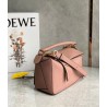 Loewe Puzzle Small Bag In Dark Blush Grained Leather 300