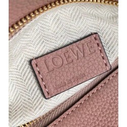 Loewe Puzzle Small Bag In Dark Blush Grained Leather 300