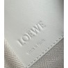 Loewe Compact Hammock Bag in White Satin Calfskin 364