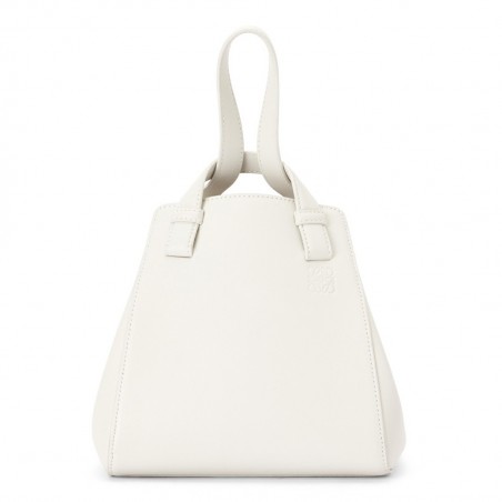 Loewe Hammock Nugget Bag In White Calfskin 400