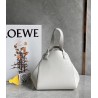 Loewe Hammock Nugget Bag In White Calfskin 400