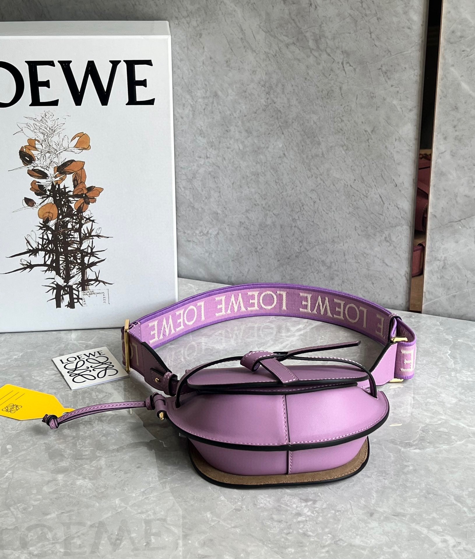 Loewe Gate Dual Mini Bag in Guimauve Calfskin 432