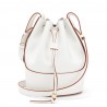 Loewe Small Balloon Bucket Bag In White Calfskin 460