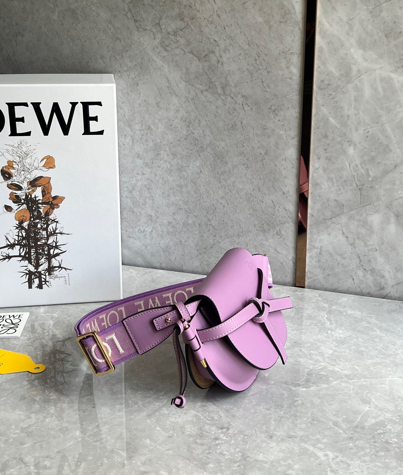 Loewe Gate Dual Mini Bag in Guimauve Calfskin 432