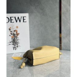 Loewe Flamenco Clutch Bag In Dark Butter Calfskin 765