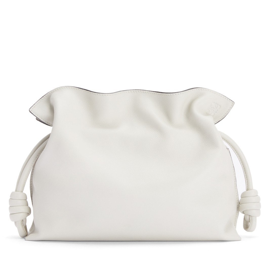 Loewe Flamenco Clutch In White Nappa Leather 795