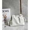 Loewe Flamenco Clutch In White Nappa Leather 795