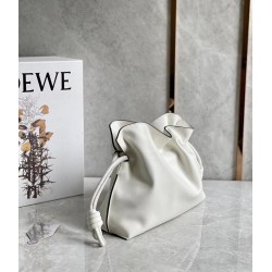 Loewe Flamenco Clutch In White Nappa Leather 795