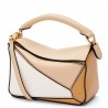 Loewe Puzzle Mini Bag In White/Warm Desert Calfskin 827