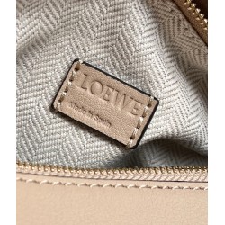 Loewe Puzzle Mini Bag In White/Warm Desert Calfskin 827