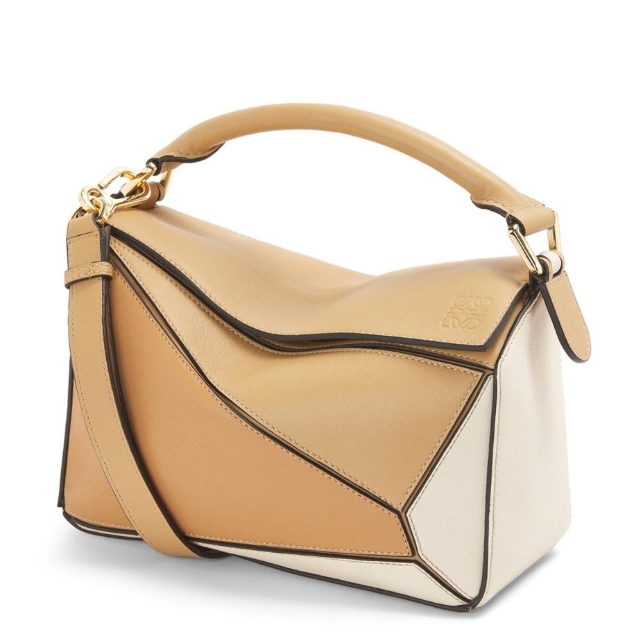 Loewe Puzzle Small Bag In Dune/Warm Desert Calfskin 908