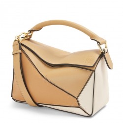 Loewe Puzzle Small Bag In Dune/Warm Desert Calfskin 908