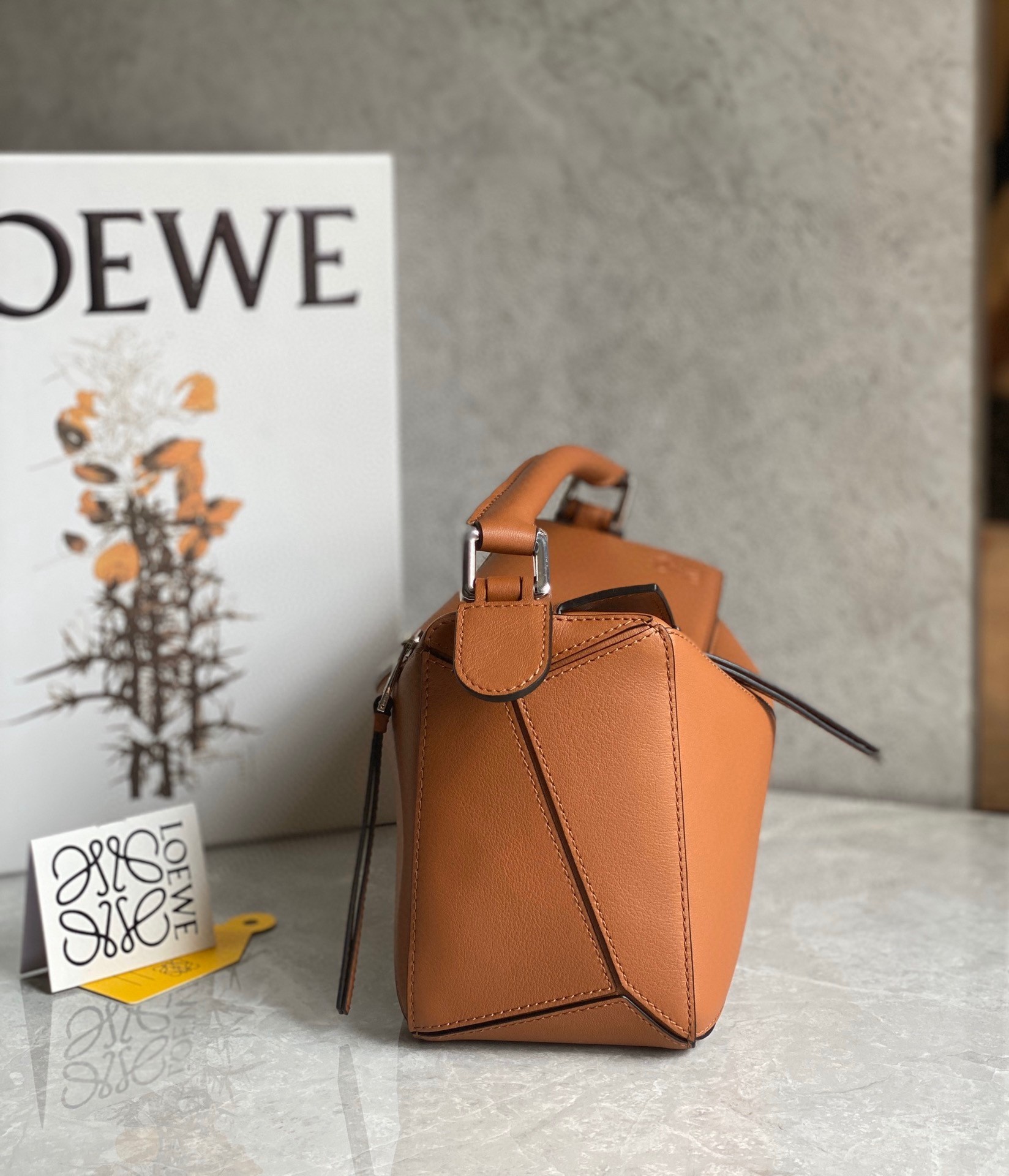 Loewe Puzzle Small Bag In Tan Classic Calfskin 944