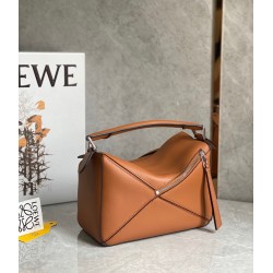 Loewe Puzzle Small Bag In Tan Classic Calfskin 944