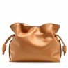 Loewe Flamenco Clutch In Brown Nappa Leather 998