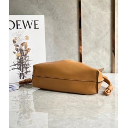 Loewe Flamenco Clutch In Brown Nappa Leather 998