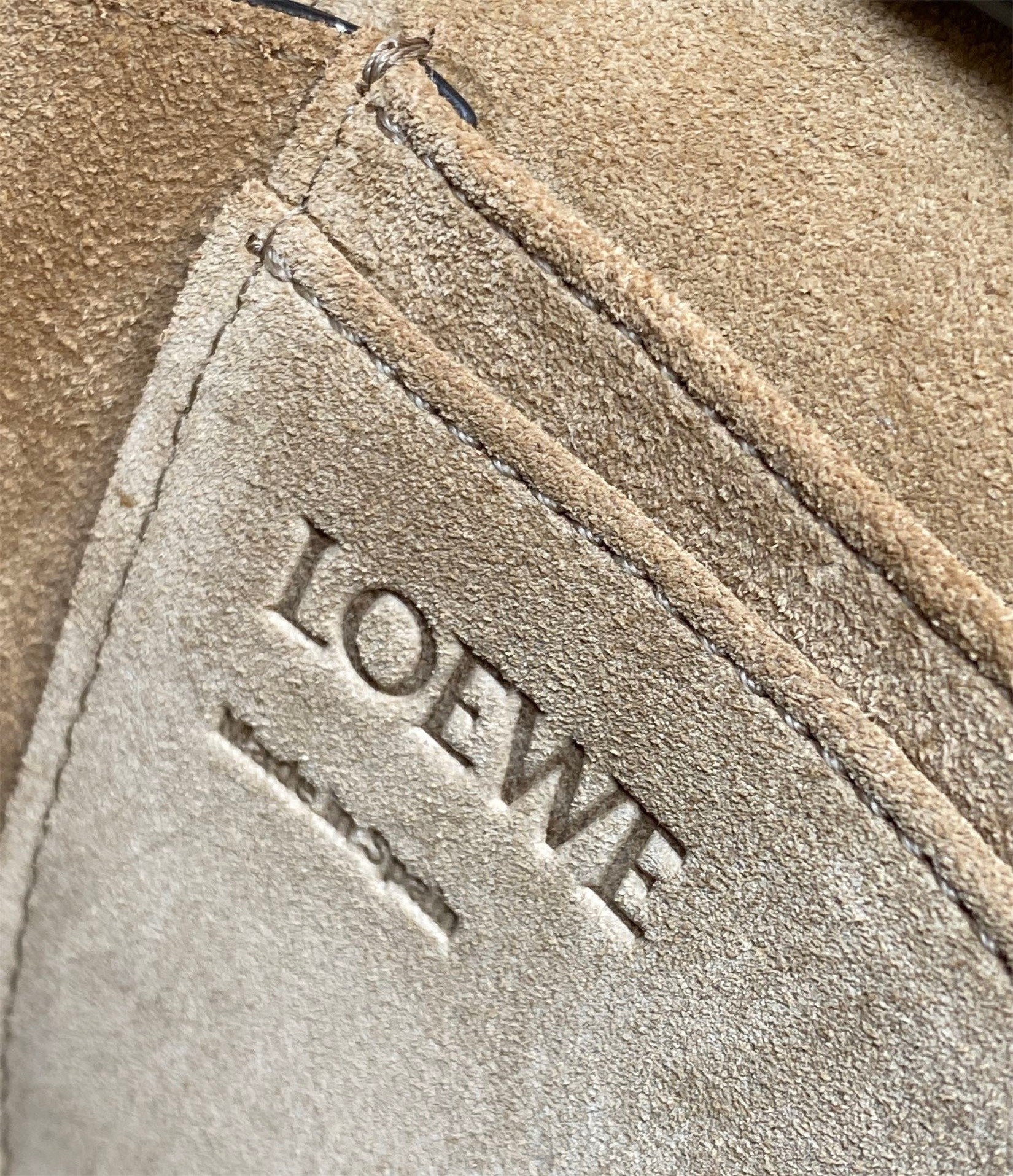 Loewe Mini Gate Dual Bag In Chocolate Calfskin 065