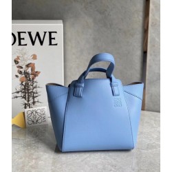 Loewe Hammock Nugget Bag In Celestine Blue Calfskin 120