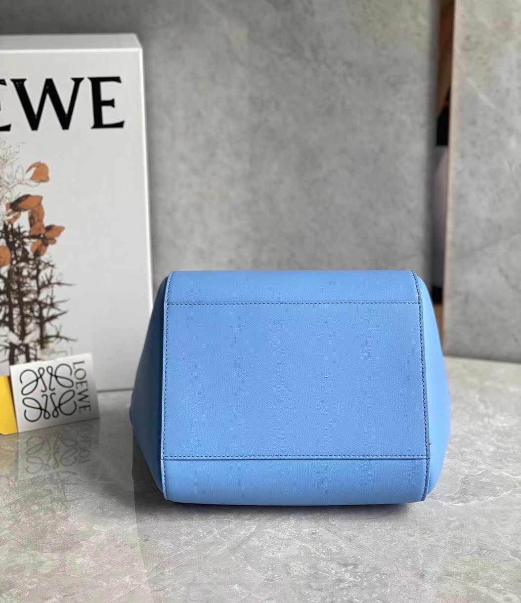 Loewe Hammock Nugget Bag In Celestine Blue Calfskin 120