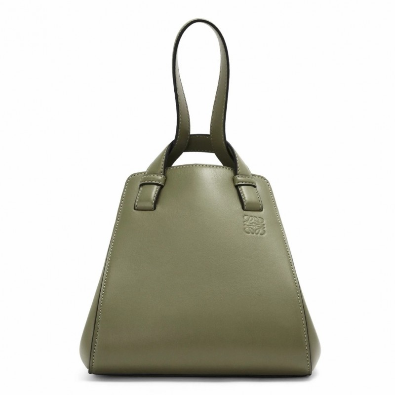 Loewe Hammock Nugget Bag In Avocado Green Calfskin 152