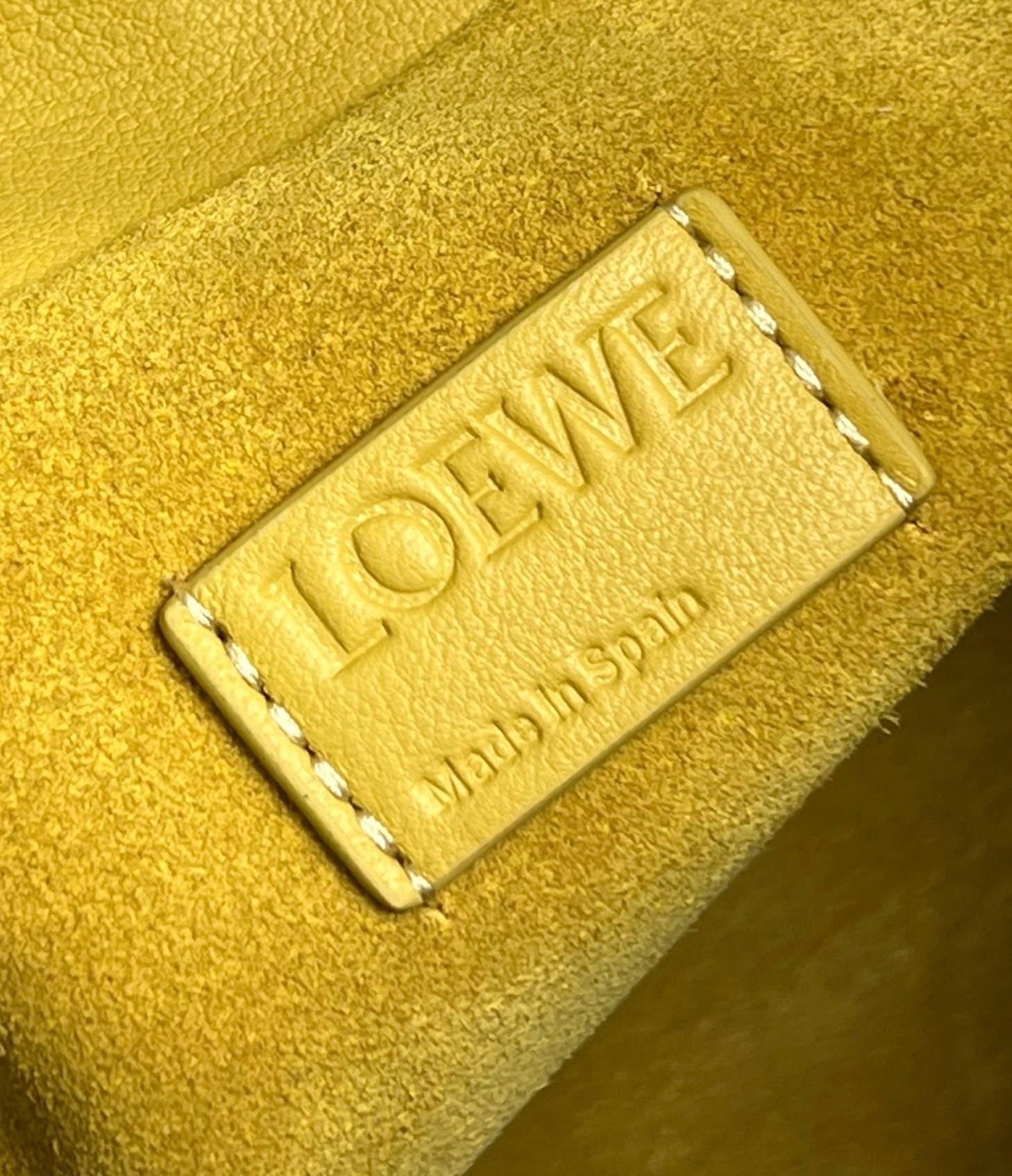 Loewe Flamenco Clutch Bag In Pale Yellow Leather 264