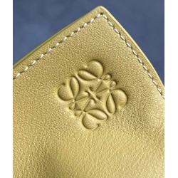 Loewe Flamenco Clutch Bag In Pale Yellow Leather 264