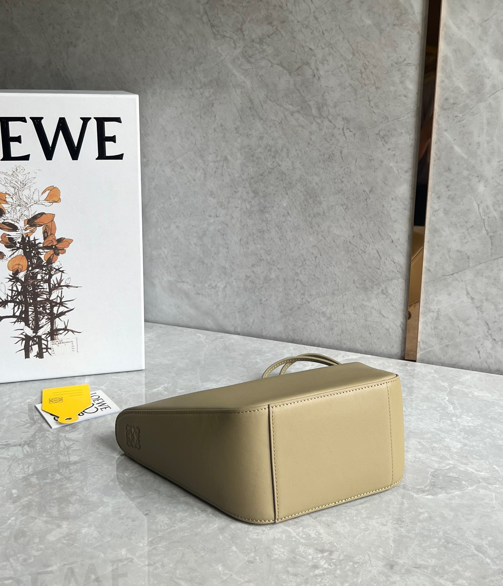 Loewe Mini Hammock Hobo Bag in Clay Green Calfskin  316